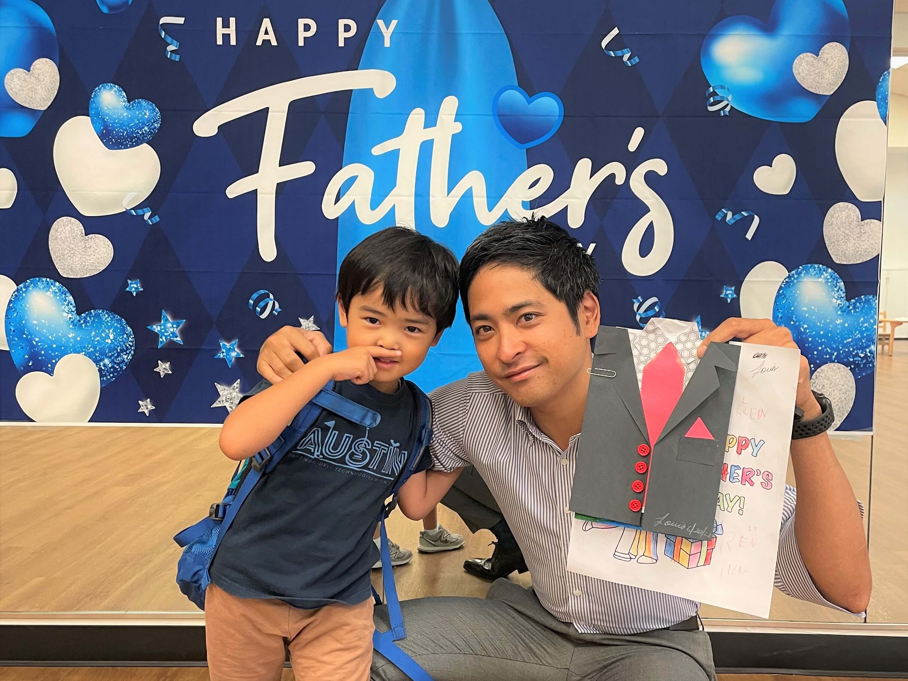 Ren with son on fathers day